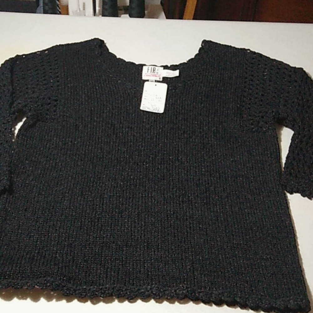Women's Knitted Detailed Embellish Top